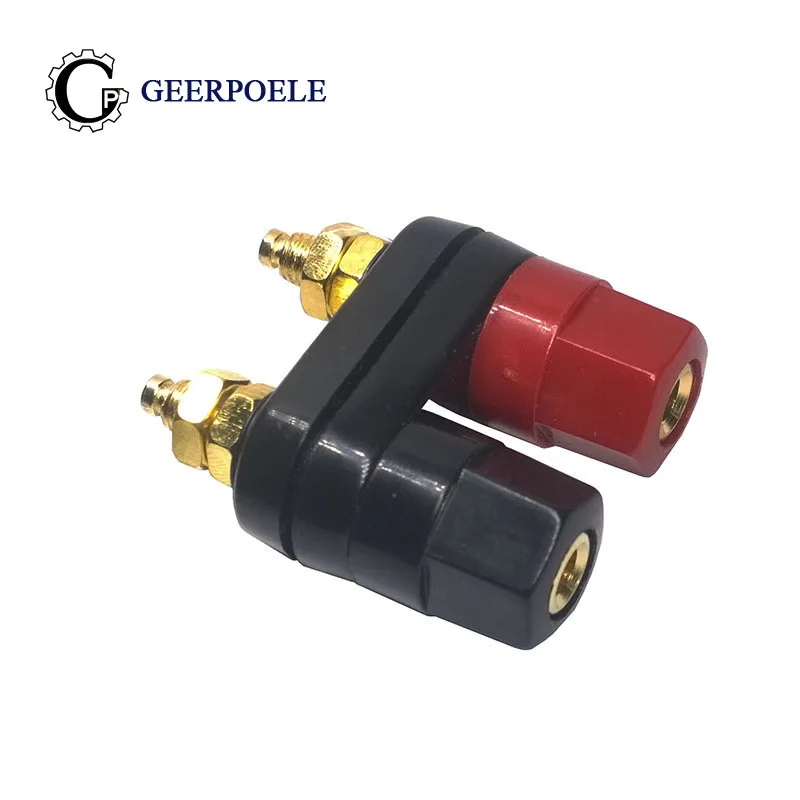 1 pcs Double Banana Terminal Connectors Audio Horn Plug Solderless Cold Pressure Plastic Red Black Hexagon
1 pcs Double Banana Terminal Connectors Audio Horn Plug Solderless Cold Pressure Plastic Red Black Hexagon