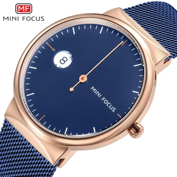 MINIFOCUS Brand Luxury Blue Quartz Watch Men Ultra Thin Steel Mesh Strap Auto Date Unique Single Hand Fashion Simple Wristwatches
MINIFOCUS Brand Luxury Blue Quartz Watch Men Ultra Thin Steel Mesh Strap Auto Date Unique Single Hand Fashion Simple Wristwatches