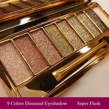 Brand Bright Diamond 9 Colors Glitter Eyeshadow Palette Makeup Shimmer Shine Nude Eye Shadow Powder Smoky Beauty Make Up Kit
Brand Bright Diamond 9 Colors Glitter Eyeshadow Palette Makeup Shimmer Shine Nude Eye Shadow Powder Smoky Beauty Make Up Kit