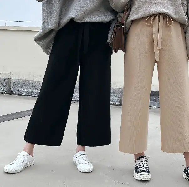 Brand New Winter Warm Jersey Knit Wide Leg Pants Women High Waist Trousers Pantalon Femme Harajuku Casual
Brand New Winter Warm Jersey Knit Wide Leg Pants Women High Waist Trousers Pantalon Femme Harajuku Casual