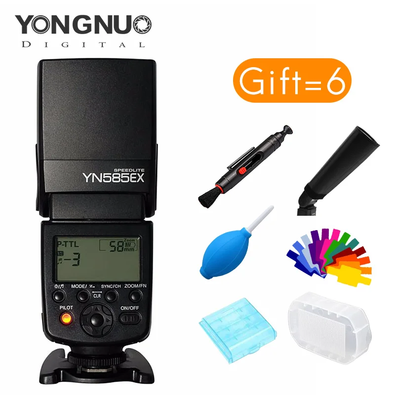 Yongnuo YN585EX-P flash Speedlite for Pentax K50 K1 K30 K3 KR camera Wireless controlled flash TTL controll speedlite
Yongnuo YN585EX-P flash Speedlite for Pentax K50 K1 K30 K3 KR camera Wireless controlled flash TTL controll speedlite