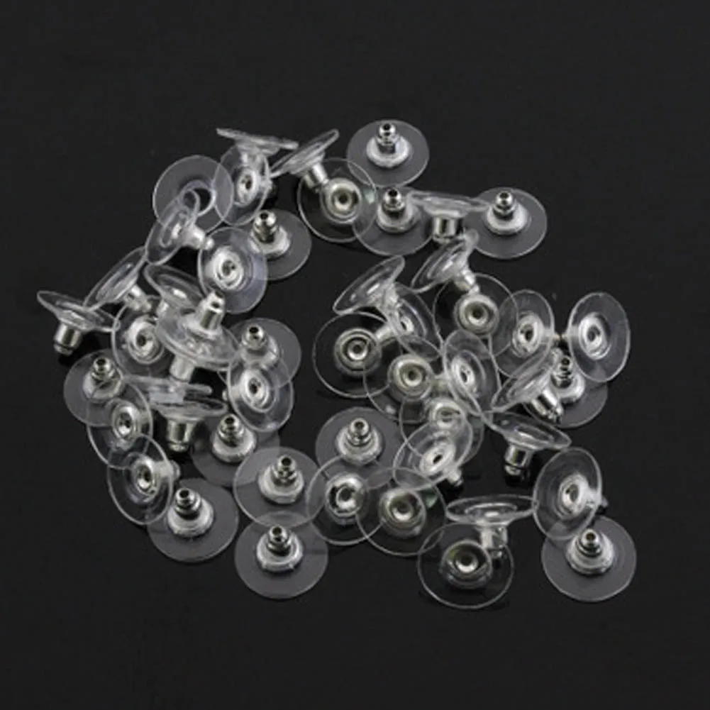 100pcs/pack Alloy rubber Earring Backs Bullet Stoppers Earnuts Ear Plugs Findings Jewelry Accessories
100pcs/pack Alloy rubber Earring Backs Bullet Stoppers Earnuts Ear Plugs Findings Jewelry Accessories