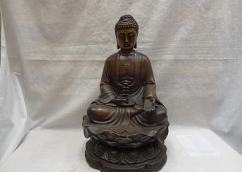 fast shipping USPS to USA S1171 13" Chinese Bronze Buddhism Shakyamuni Joss Sakyamuni Buddha Hold Stupa Statue
fast shipping USPS to USA S1171 13" Chinese Bronze Buddhism Shakyamuni Joss Sakyamuni Buddha Hold Stupa Statue