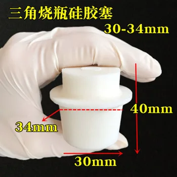 5pcs Silicone Stopper for Erlenmeyer Conical Triangle Flask Upper Diameter 34mm * Lower Diameter 30mm
5pcs Silicone Stopper for Erlenmeyer Conical Triangle Flask Upper Diameter 34mm * Lower Diameter 30mm