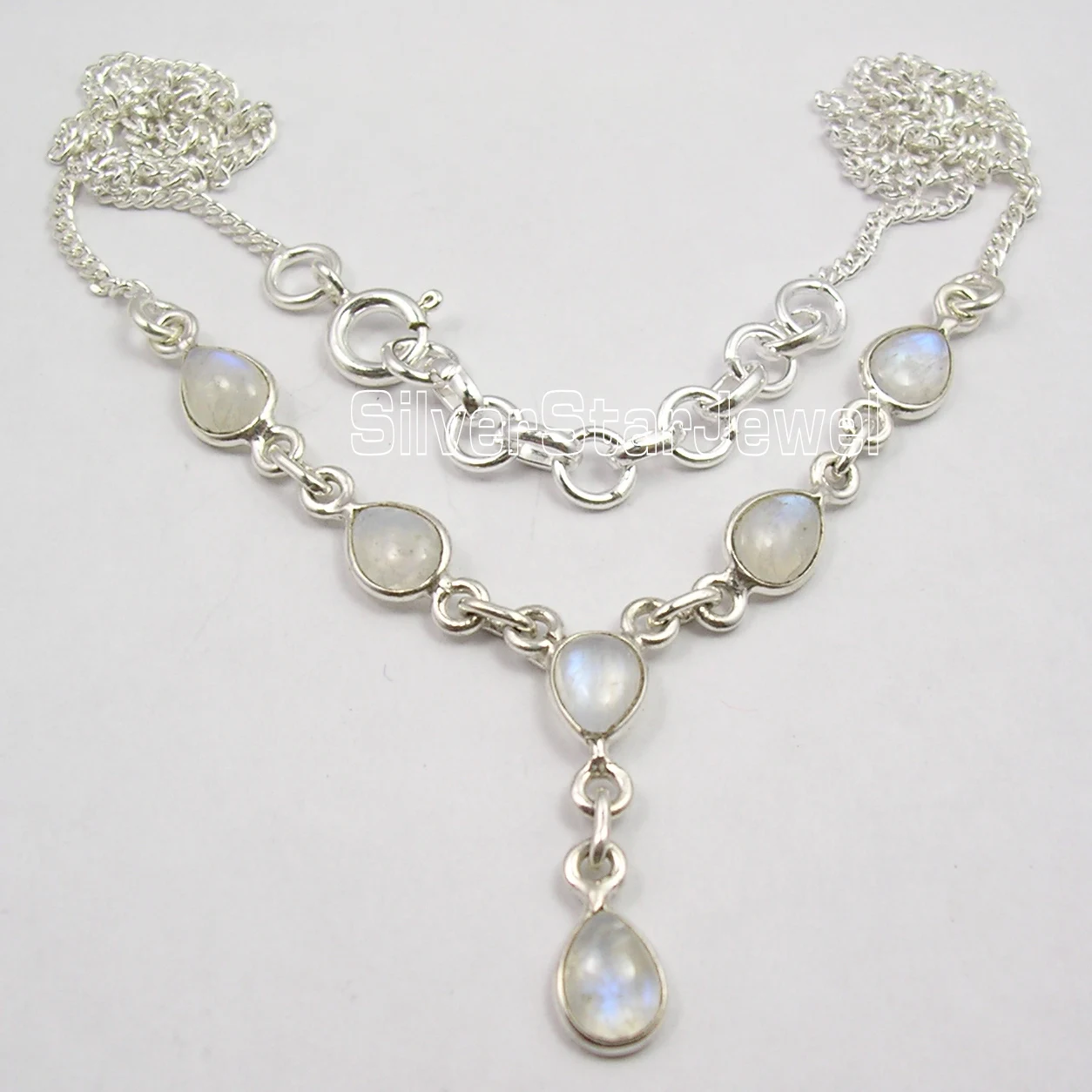 Chanti International Silver DROP RAINBOW MOONSTONE Beautiful Necklace INDIAN JEWELLERS
Chanti International Silver DROP RAINBOW MOONSTONE Beautiful Necklace INDIAN JEWELLERS