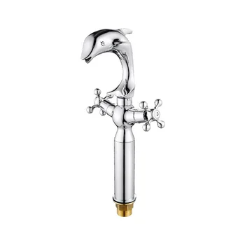 Brass chrome dolphin waterfall faucet,bathroom Double handle basin faucet,hot and cold water arts mixer tap
Brass chrome dolphin waterfall faucet,bathroom Double handle basin faucet,hot and cold water arts mixer tap