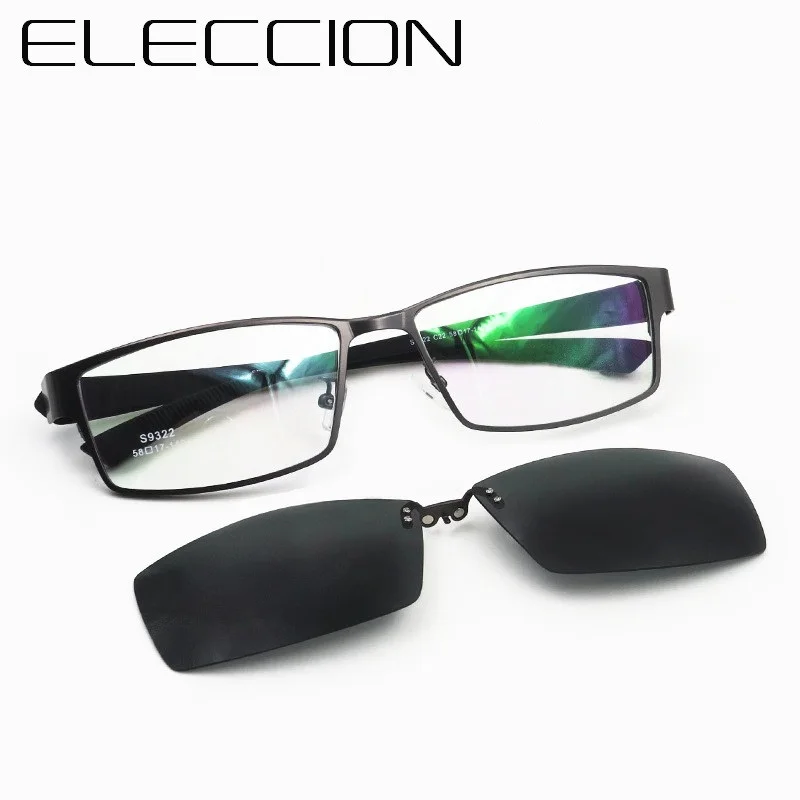 ELECCION Brand New Sports Style Optics Prescription Eyeglasses Frame Men and Polarized Outdoor Time 1pcs clip-on Glasses
ELECCION Brand New Sports Style Optics Prescription Eyeglasses Frame Men and Polarized Outdoor Time 1pcs clip-on Glasses