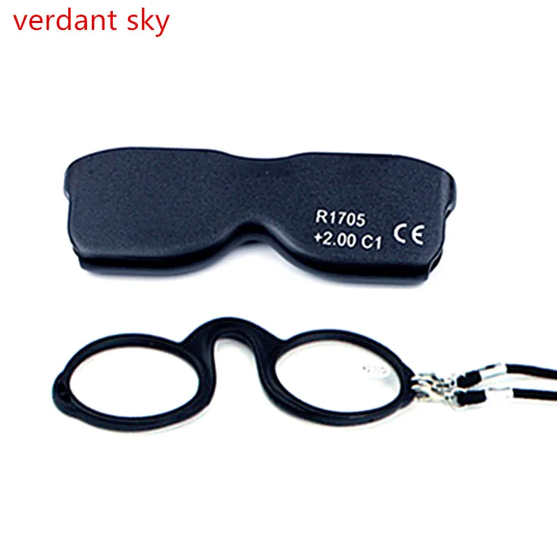 Brand fashion Nose Clip Thin Portable SOS Reading Glasses with Phone Stands Glasses Case Mini Wallet Pince Nez Optics +100 to +3
Brand fashion Nose Clip Thin Portable SOS Reading Glasses with Phone Stands Glasses Case Mini Wallet Pince Nez Optics +100 to +3