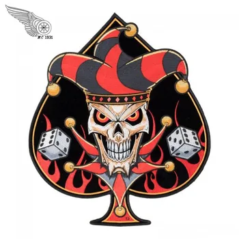 The Joker Clown Spades Motorcycle Biker Iron on backing 1 set DIY Clothes Patches Free Shipping
The Joker Clown Spades Motorcycle Biker Iron on backing 1 set DIY Clothes Patches Free Shipping