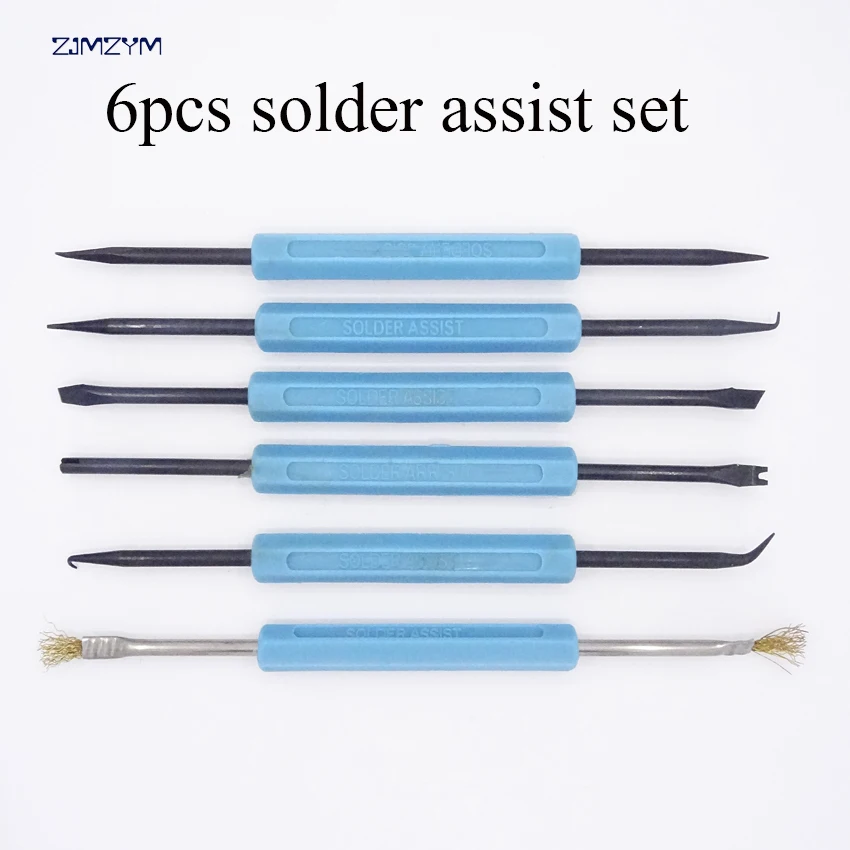 6 in 1 Steel Solder Assist BGA PCB Repair Tool Set Precision Electronic Components Welding Grinding Cleaning Repair Tool Set
6 in 1 Steel Solder Assist BGA PCB Repair Tool Set Precision Electronic Components Welding Grinding Cleaning Repair Tool Set