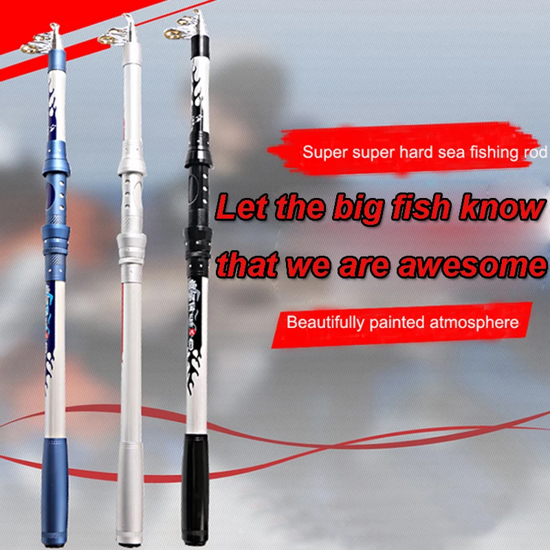 Fishing Rod 2.1M 2.4M 2.7M 3.0MHigh carbon steel Portable Telescopic Sea rod high strength super hard fishing rod free shipping
Fishing Rod 2.1M 2.4M 2.7M 3.0MHigh carbon steel Portable Telescopic Sea rod high strength super hard fishing rod free shipping