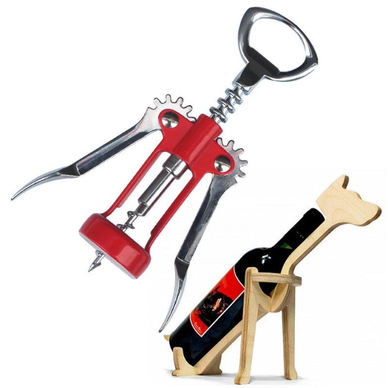 1pc Professional Stainless Steel Wine Bottle Opener Handle Pressure Corkscrew Red Wine Opener Kitchen Accessory Bar Tool
1pc Professional Stainless Steel Wine Bottle Opener Handle Pressure Corkscrew Red Wine Opener Kitchen Accessory Bar Tool