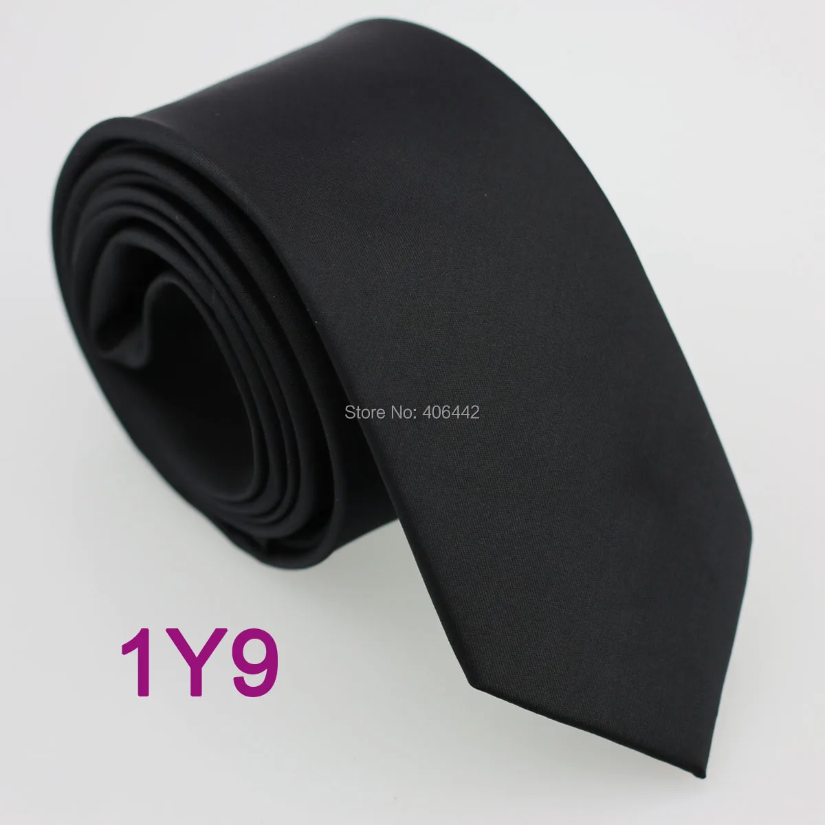 Галстук YIBEI Coachella черный однотонный жаккардовые галстуки Тканые Галстуки из