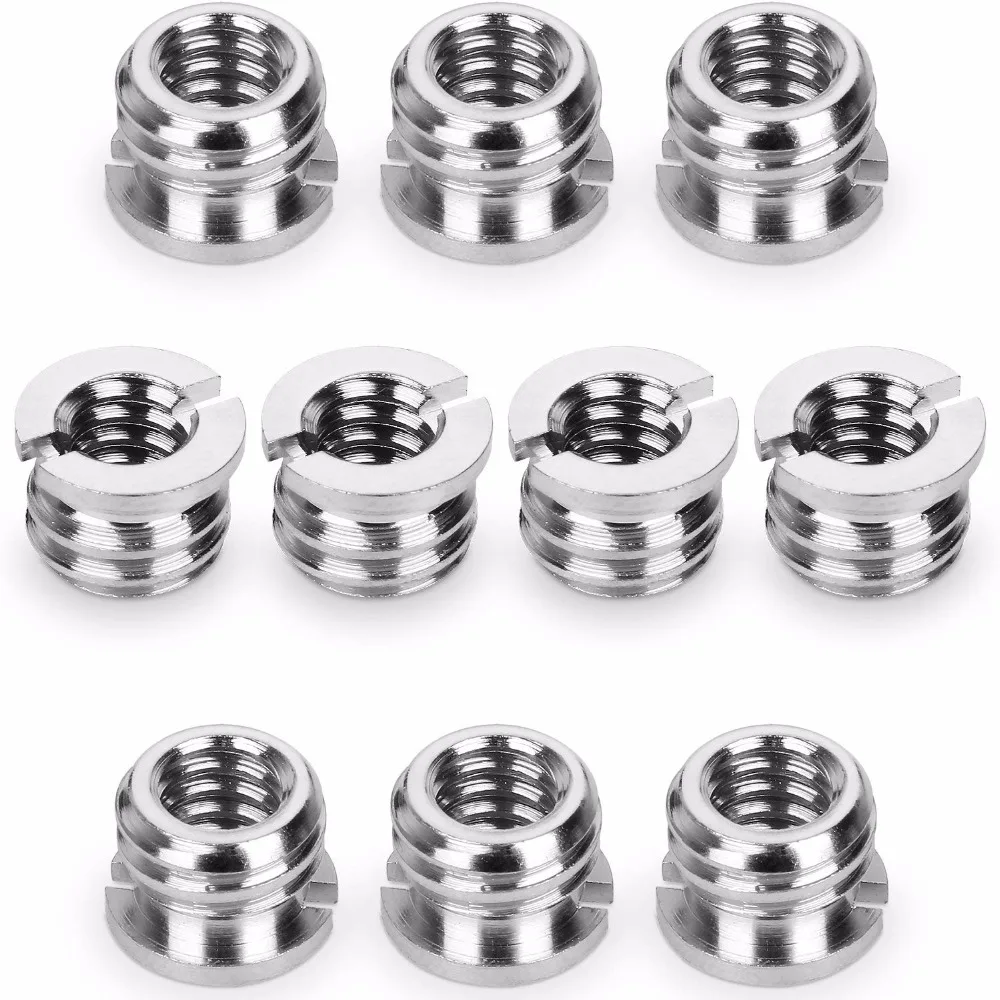 5pcs Convert Screw Adapter of Female 1/4 to Male 3/8 for Tripod Monopod Ballhead Camera DSLR SLR Accessories with High Quality
5pcs Convert Screw Adapter of Female 1/4 to Male 3/8 for Tripod Monopod Ballhead Camera DSLR SLR Accessories with High Quality