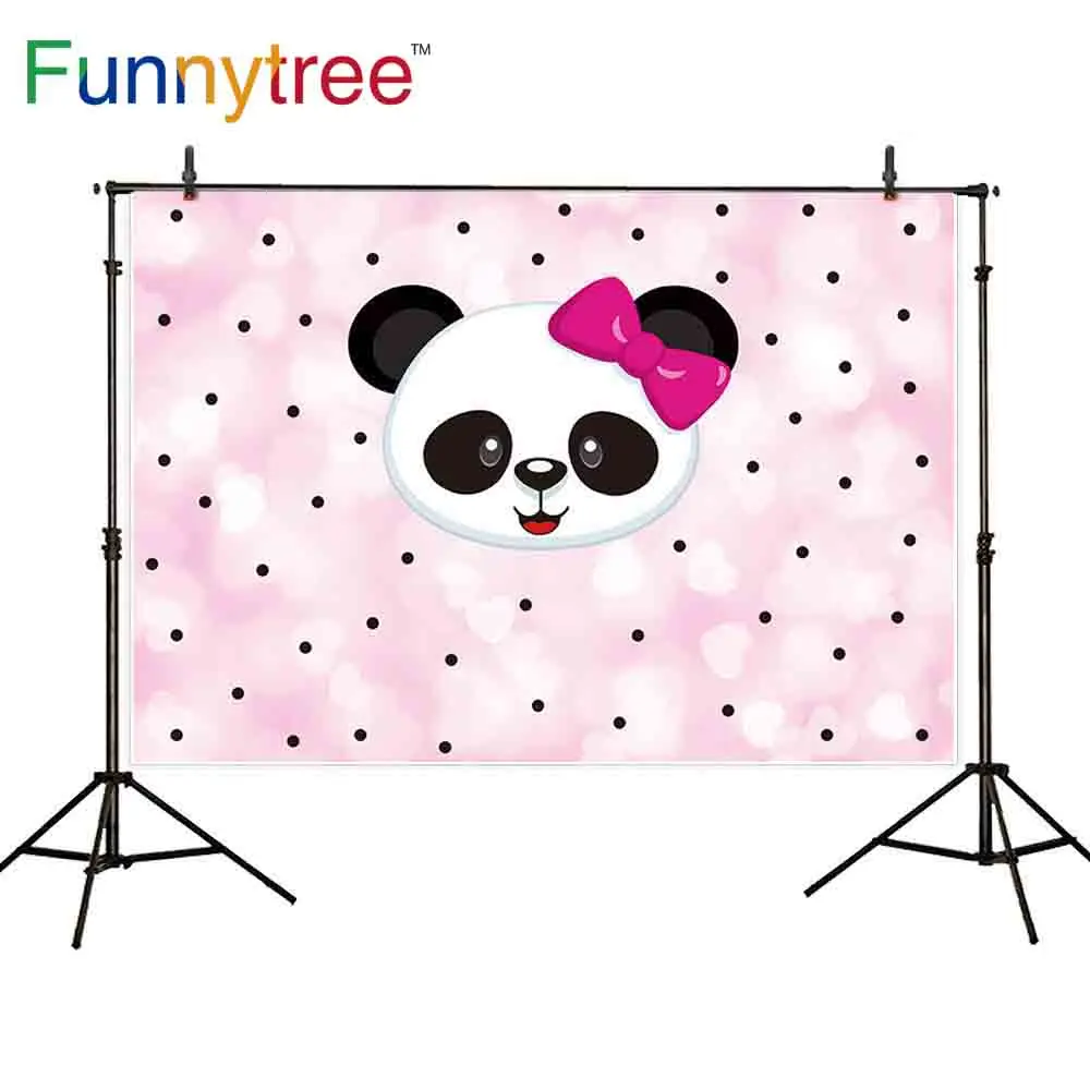 Funnytree background photography pink cartoon panda polka dot children birthday party photography backdrops camera photophone 
Funnytree background photography pink cartoon panda polka dot children birthday party photography backdrops camera photophone