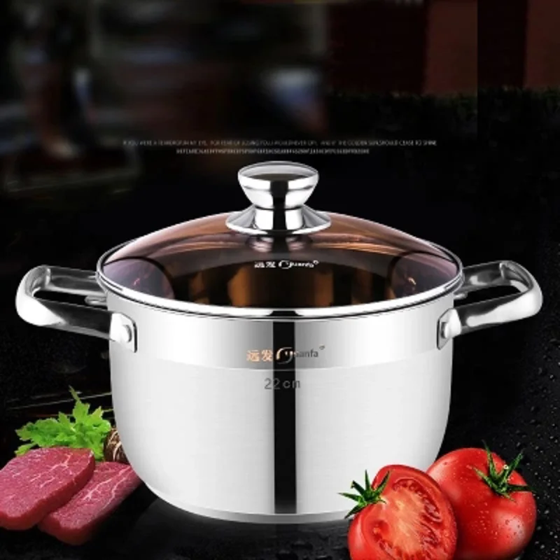 household thickening Stainless steel soup pot gas induction cooker general porridge pot noodle pot double ear soup pot
household thickening Stainless steel soup pot gas induction cooker general porridge pot noodle pot double ear soup pot