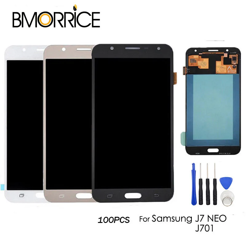 100PCS AMOLED/TFT For SAMSUNG Galaxy J7 Neo J701 J701F J701M LCD Display Touch Screen Digitizer Assembly Adjustable 5.5"+Tools
100PCS AMOLED/TFT For SAMSUNG Galaxy J7 Neo J701 J701F J701M LCD Display Touch Screen Digitizer Assembly Adjustable 5.5"+Tools
