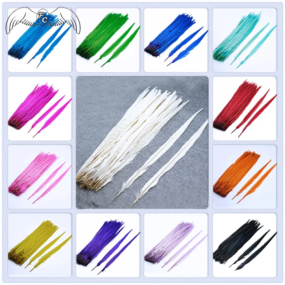 Wholesale 20-100pcs 16-18inch Bleached Dye Ringneck Pheasant Feather For Carnival Costume/Shamba Dancer/DIY Craft Choosing Color
Wholesale 20-100pcs 16-18inch Bleached Dye Ringneck Pheasant Feather For Carnival Costume/Shamba Dancer/DIY Craft Choosing Color
