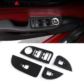 4pcs Car accessories Carbon fiber Interior Door Window Switch Panel Cover Bezel Trim Molding Fit For Alfa Romeo Giulia 
4pcs Car accessories Carbon fiber Interior Door Window Switch Panel Cover Bezel Trim Molding Fit For Alfa Romeo Giulia