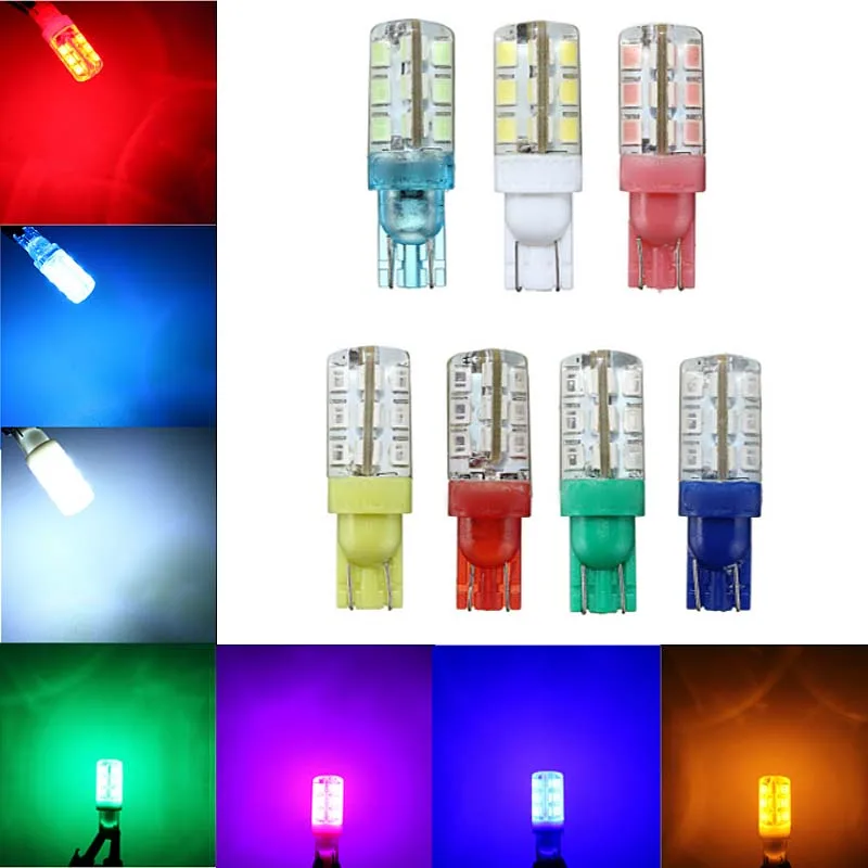 ColorFul T10 168 194 2835 24-SMD Turn Signal LED Bulbs Car License Plate Number Light DRL Car Signal Lamp Reverse Lights Bulb
ColorFul T10 168 194 2835 24-SMD Turn Signal LED Bulbs Car License Plate Number Light DRL Car Signal Lamp Reverse Lights Bulb