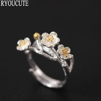 New Arrivals Silver Color Plum Flower Rings for Women Fashion Adjustable Size Finger Rings Girls Gift 
New Arrivals Silver Color Plum Flower Rings for Women Fashion Adjustable Size Finger Rings Girls Gift