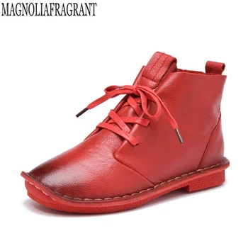 Fashion new lace women shoes Soft and comfortable Women's autumn shoes Casual Genuine Leather Ankle boots botas mujer k461
Fashion new lace women shoes Soft and comfortable Women's autumn shoes Casual Genuine Leather Ankle boots botas mujer k461