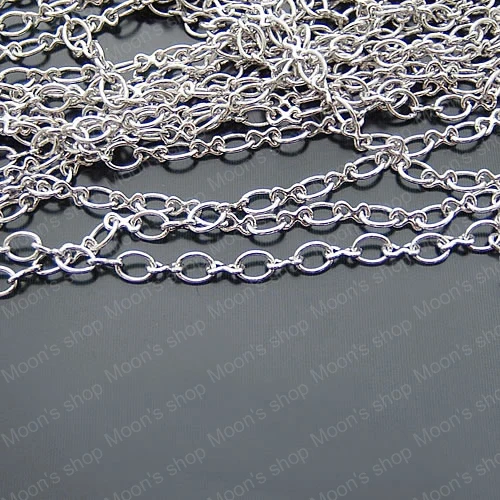 Wholesale Width 3.5mm Imitation Rhodium Copper 1:1 Link Chains Accessories 5 Meter (JM2623)
Wholesale Width 3.5mm Imitation Rhodium Copper 1:1 Link Chains Accessories 5 Meter (JM2623)