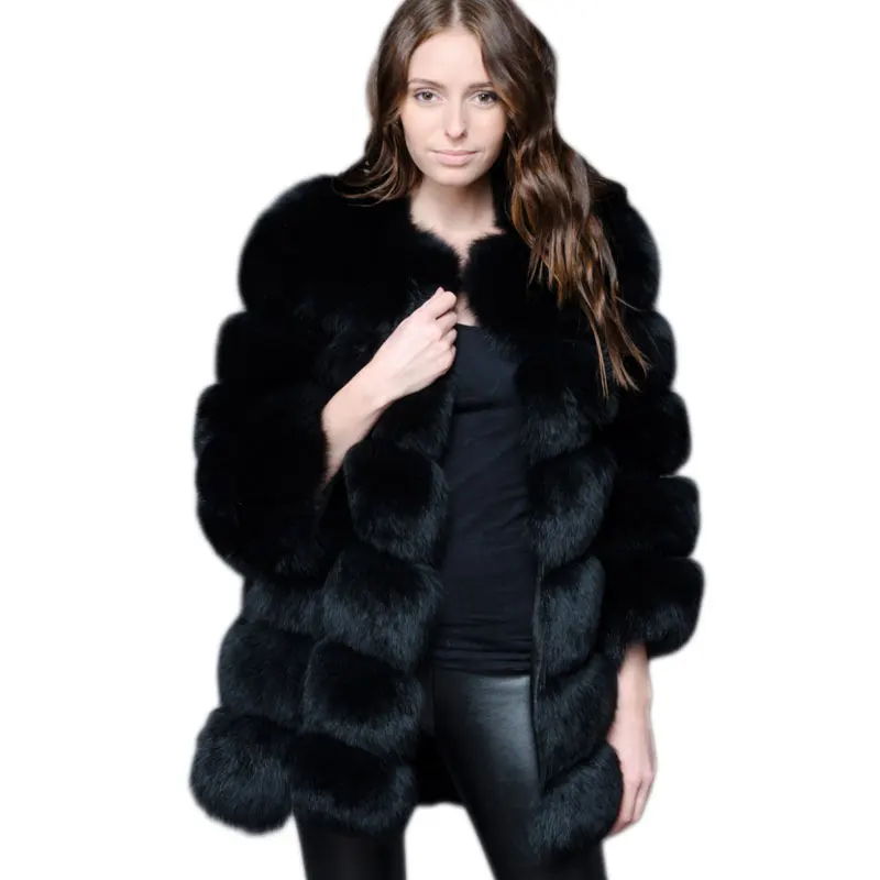 Elegant Fake Fox Fur Jacket Women Winter Fashion Faux Fox Fur Jackets Woman Warm Artifical Fox Fur Coats Ladies Female
Elegant Fake Fox Fur Jacket Women Winter Fashion Faux Fox Fur Jackets Woman Warm Artifical Fox Fur Coats Ladies Female