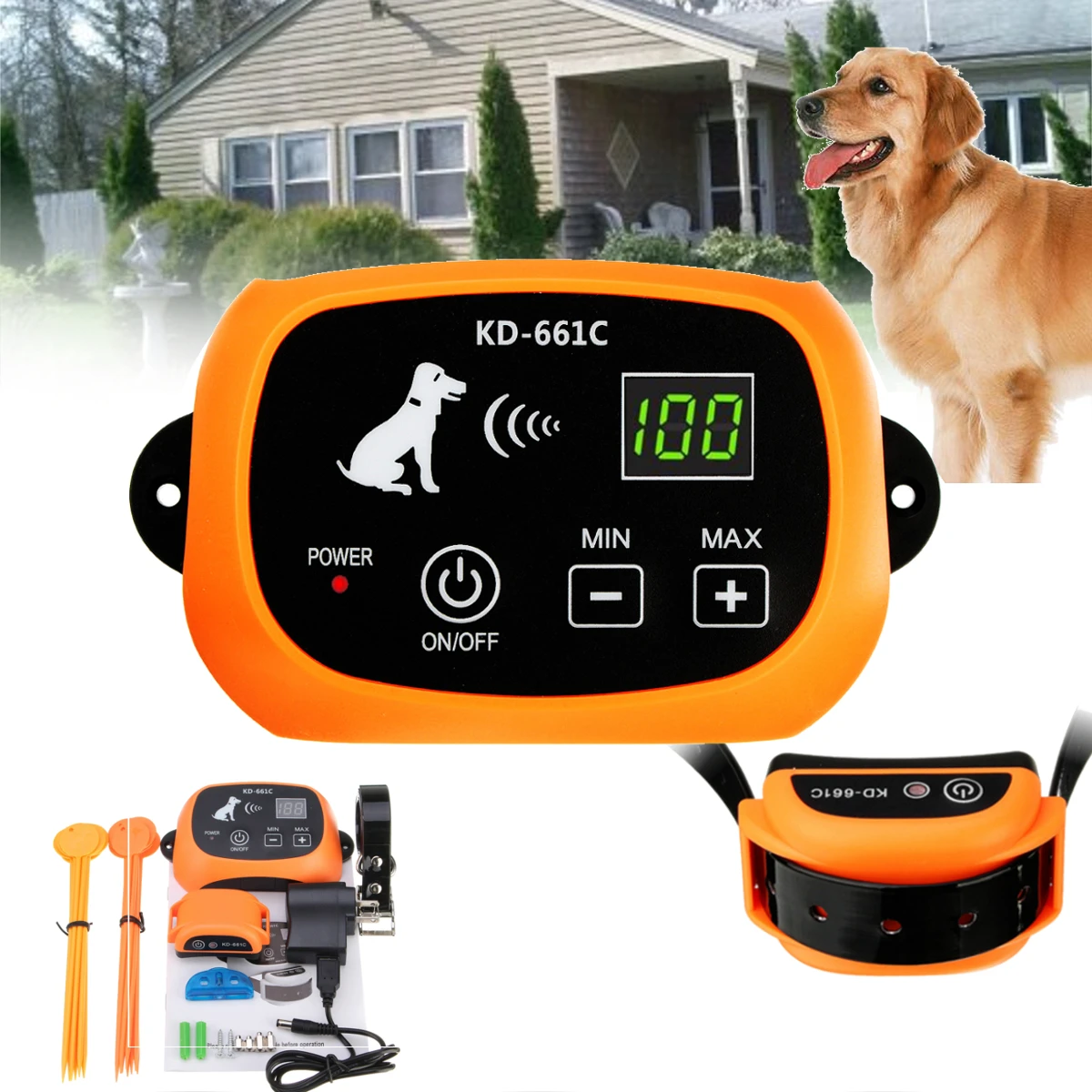 Pet Fence Dog Undergroud Electric Fencing System Wireless 1 to 3 Dog Fence NoWire Pet Containment System Rechargeable Tool Set
Pet Fence Dog Undergroud Electric Fencing System Wireless 1 to 3 Dog Fence NoWire Pet Containment System Rechargeable Tool Set