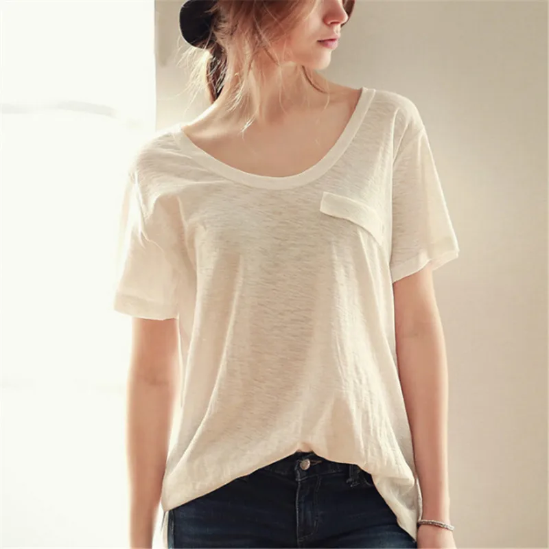 2018 summer Korean version slub cotton loose large size T-shirt irregular pure short sleeved bottoming shirt
2018 summer Korean version slub cotton loose large size T-shirt irregular pure short sleeved bottoming shirt