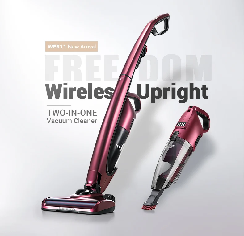 PUPPYOO Cordless Upright Vacuum Cleaner Handheld Vacuum-WP511