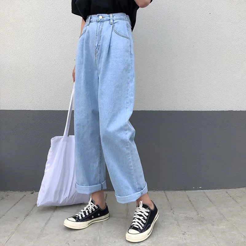 Korean High Waist Wide Leg Jeans Women 2019 Summer Autumn Vintage Loose Straight Pants Female Casual Denim Trouser
Korean High Waist Wide Leg Jeans Women 2019 Summer Autumn Vintage Loose Straight Pants Female Casual Denim Trouser