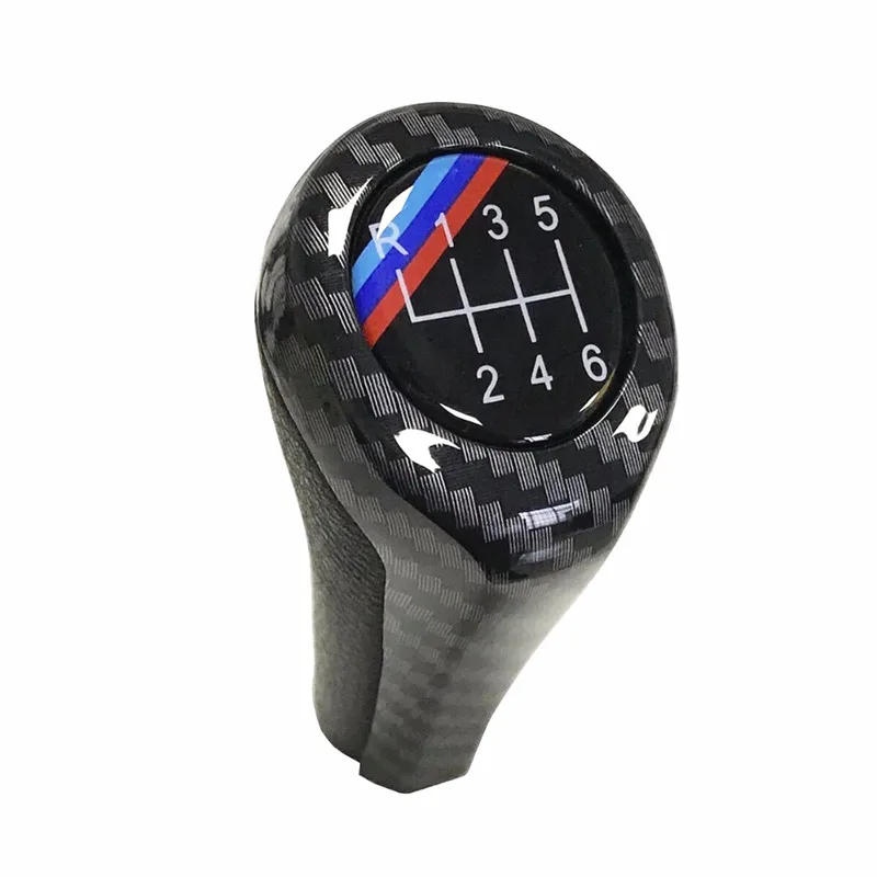 Carbon-Fiber-5-6-Speed-M-Colored-Gear-Shift-Knob-for-BMW-1-3-5-6 (1)