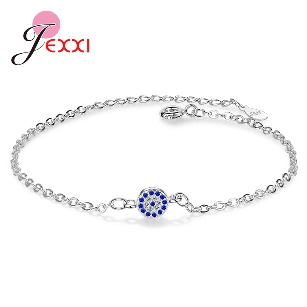 Simple Trendy Women Girls Thin Chains 925 Sterling Silver Blue Crystals Bangles Bracelets For Wedding Accessories
Simple Trendy Women Girls Thin Chains 925 Sterling Silver Blue Crystals Bangles Bracelets For Wedding Accessories