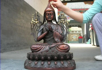 USPS to USA S0617 20 Tibet Buddhism Pure Bronze Copper Carved Master TSONGKHABA Buddha Statue
USPS to USA S0617 20 Tibet Buddhism Pure Bronze Copper Carved Master TSONGKHABA Buddha Statue