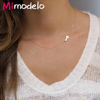 Charms Boho Silver Gold Color Side Cross Necklace For Women Fashion Minimalist Jewelry Colar Colliers
Charms Boho Silver Gold Color Side Cross Necklace For Women Fashion Minimalist Jewelry Colar Colliers