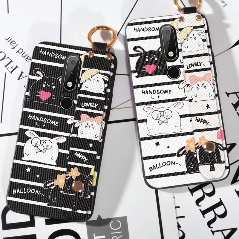 Wrist Strap Phone Cases For Nokia 5 X5 Luxury Cute Rabbit Funda Coque Case For Nokia 5.1 Plus Holder Case
Wrist Strap Phone Cases For Nokia 5 X5 Luxury Cute Rabbit Funda Coque Case For Nokia 5.1 Plus Holder Case