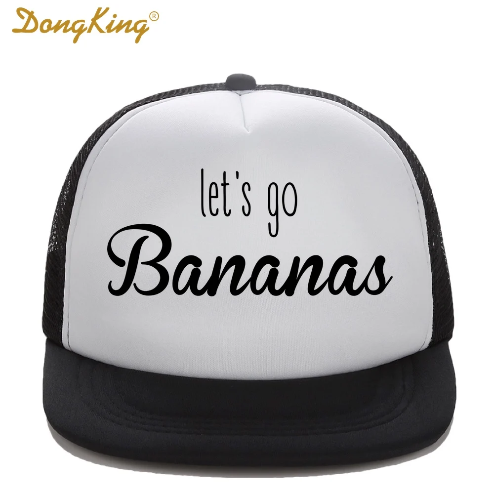 Фото DongKing Детская кепка-тракер с принтом Let's Go бананы для детей и дочери