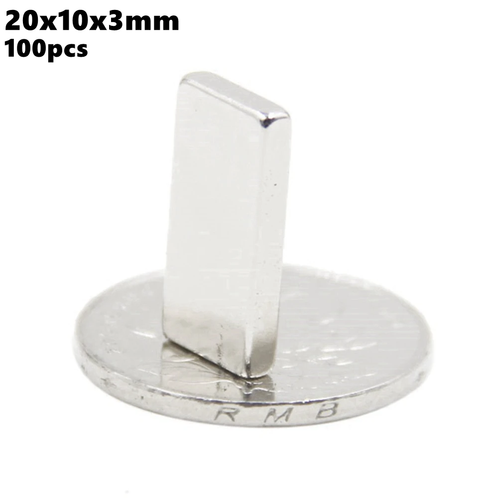Neodymium Magnets Strong Block 20x10x3mm N35 Rare Earth NdFeB 100pcs 20x10x3 Powerful Magnetic Permanent Bar Magnet
Neodymium Magnets Strong Block 20x10x3mm N35 Rare Earth NdFeB 100pcs 20x10x3 Powerful Magnetic Permanent Bar Magnet