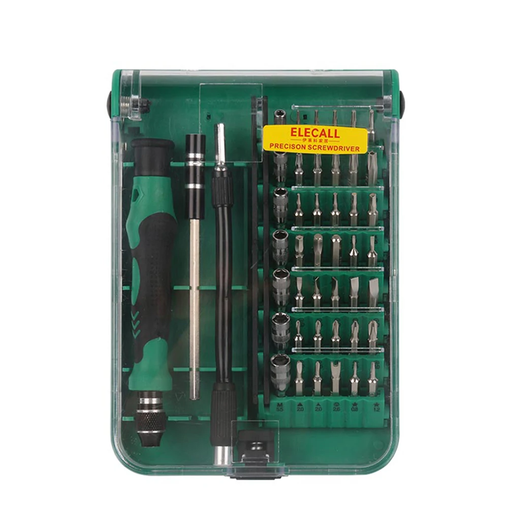 ELECALL 45 in 1 Multifunction Srewdriver Set Multitool Kit Torx Screw Driver Kit Repairing Tools For Iphone Laptop Tablet Watch
ELECALL 45 in 1 Multifunction Srewdriver Set Multitool Kit Torx Screw Driver Kit Repairing Tools For Iphone Laptop Tablet Watch