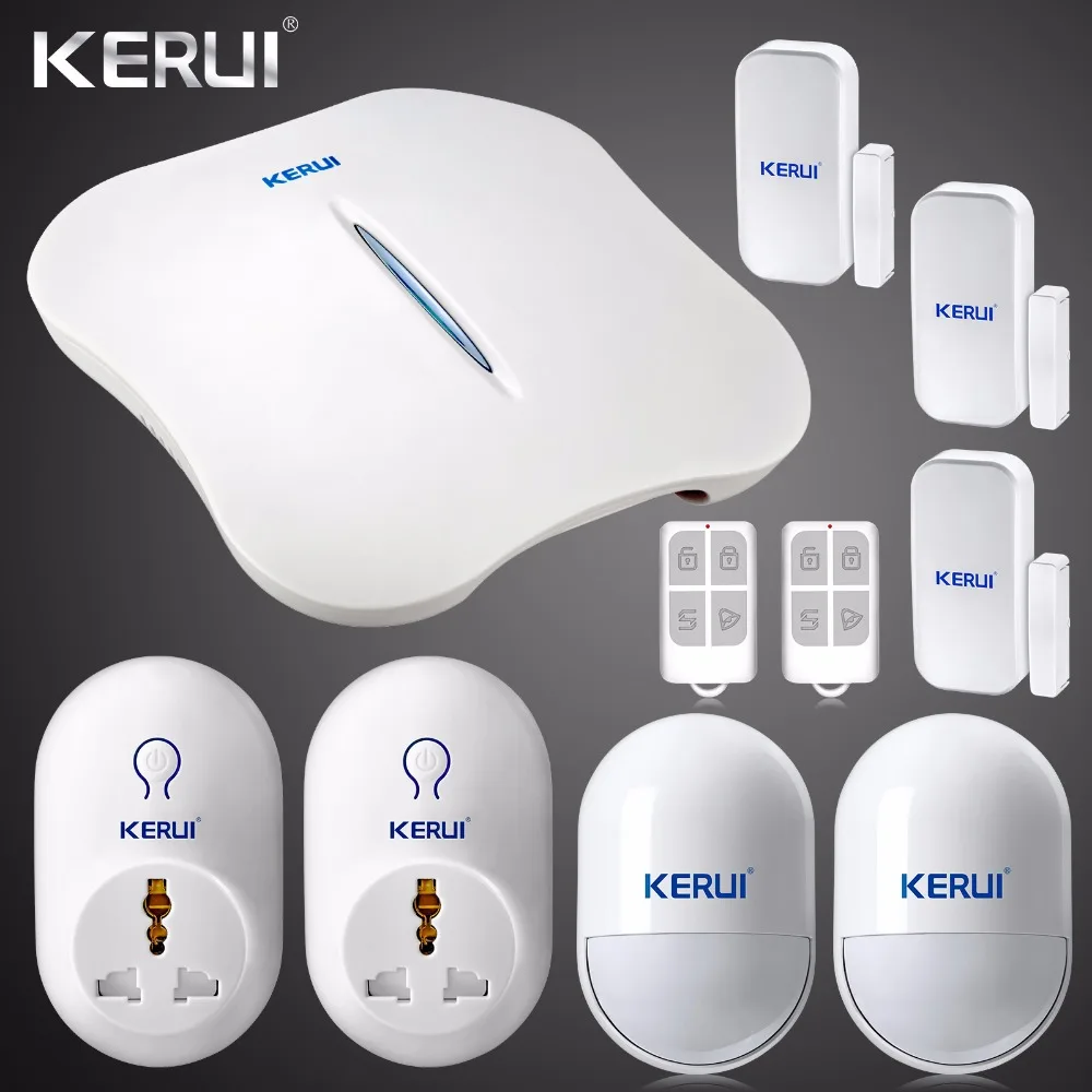 

2018 New KERUI W1 WIFI Alarm System Home Burglar Security PSTN Intelligent Android IOS APP Control Wireless PIR Detector