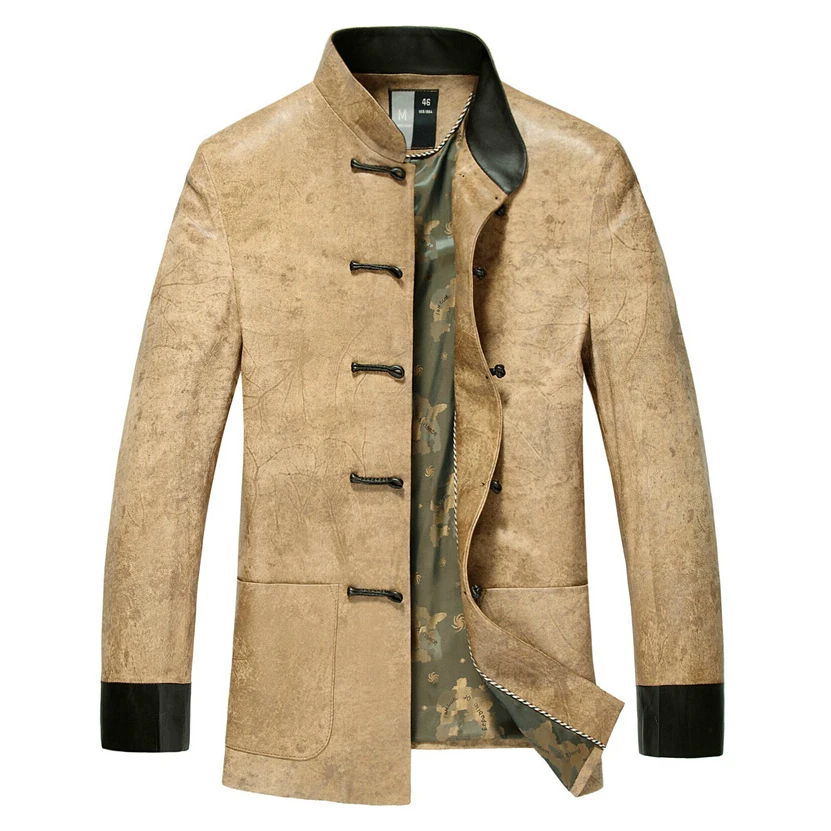 Leather suede genuine sheepskin leather jacket men's Tang suit stand collar genuine leather male Chinese style New Phoenix
Leather suede genuine sheepskin leather jacket men's Tang suit stand collar genuine leather male Chinese style New Phoenix