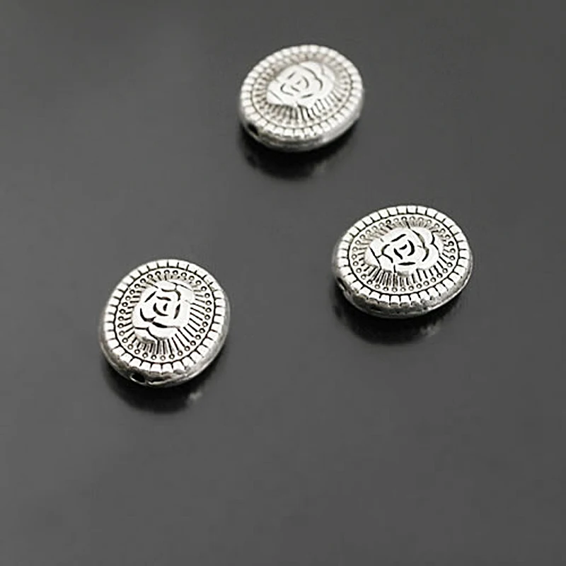 (27413)50PCS 12x10MM Antique Silver Zinc Alloy Oval Rose Flower Spacer Beads Diy Jewelry Findings Accessories Wholesale
(27413)50PCS 12x10MM Antique Silver Zinc Alloy Oval Rose Flower Spacer Beads Diy Jewelry Findings Accessories Wholesale