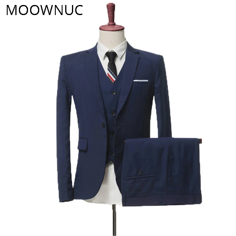 Jacket Trousers Vest Wedding dress Suits Two sets three sets Business Men Classic High-quality Suits MOOWMUC MWC 2019 4XL Brand
Jacket Trousers Vest Wedding dress Suits Two sets three sets Business Men Classic High-quality Suits MOOWMUC MWC 2019 4XL Brand