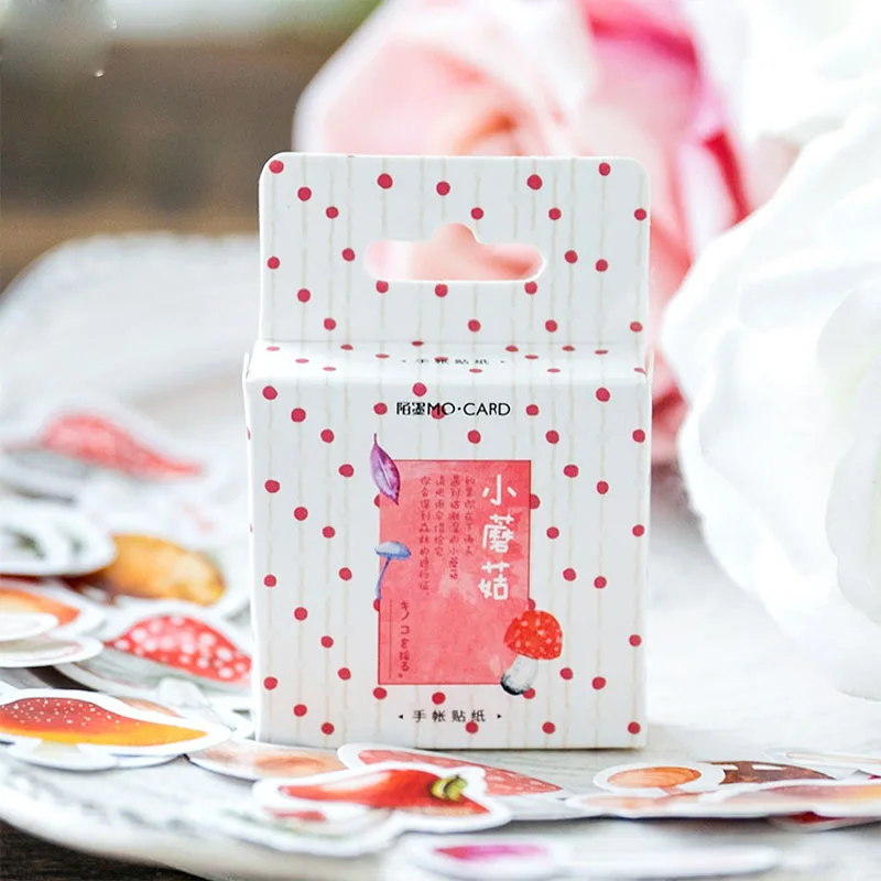 46pcs /Pack Litter Kawaii Mushroom Adhesive DIY Sticker Stick Label Notebook Album Diary Decor Student Stationery
46pcs /Pack Litter Kawaii Mushroom Adhesive DIY Sticker Stick Label Notebook Album Diary Decor Student Stationery