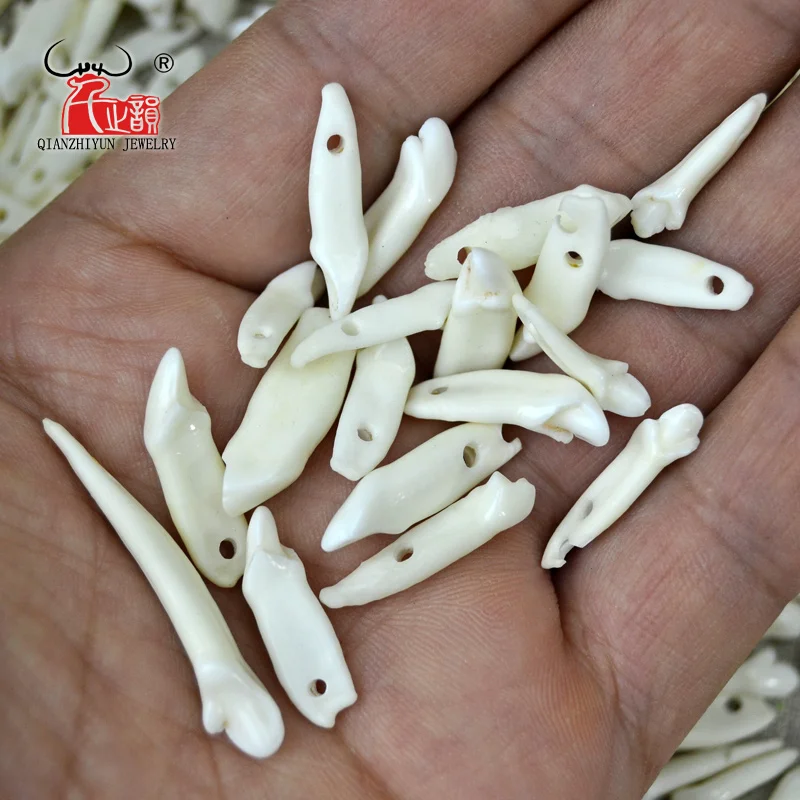 100pcs White Tooth Natural Bone Beads Pendants For Diy Jewelry Making Fashion Jewelry Accessories 15~25mm, Hole: 1.5~2mm
100pcs White Tooth Natural Bone Beads Pendants For Diy Jewelry Making Fashion Jewelry Accessories 15~25mm, Hole: 1.5~2mm
