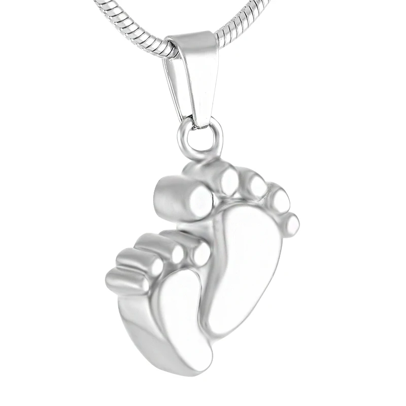 IJD9424 Baby Feet Cremation Urn Pendant for Human Ashes Stainless Steel Funeral Keepsake Jewelry Necklace Wholesale
IJD9424 Baby Feet Cremation Urn Pendant for Human Ashes Stainless Steel Funeral Keepsake Jewelry Necklace Wholesale