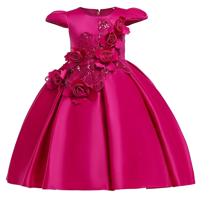 New Year festive children's dress girl baby three-dimensional rose flower princess dress child wedding show costume red
New Year festive children's dress girl baby three-dimensional rose flower princess dress child wedding show costume red