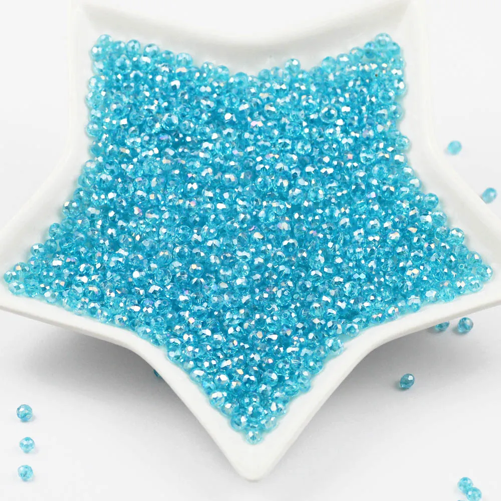 Lake blue AB Colors 4x3mm Rondelle Faceted Glass Czech Crystal Beads For Jewelry bracelet Making Loose Spacer Bead DIY Wholesale
Lake blue AB Colors 4x3mm Rondelle Faceted Glass Czech Crystal Beads For Jewelry bracelet Making Loose Spacer Bead DIY Wholesale