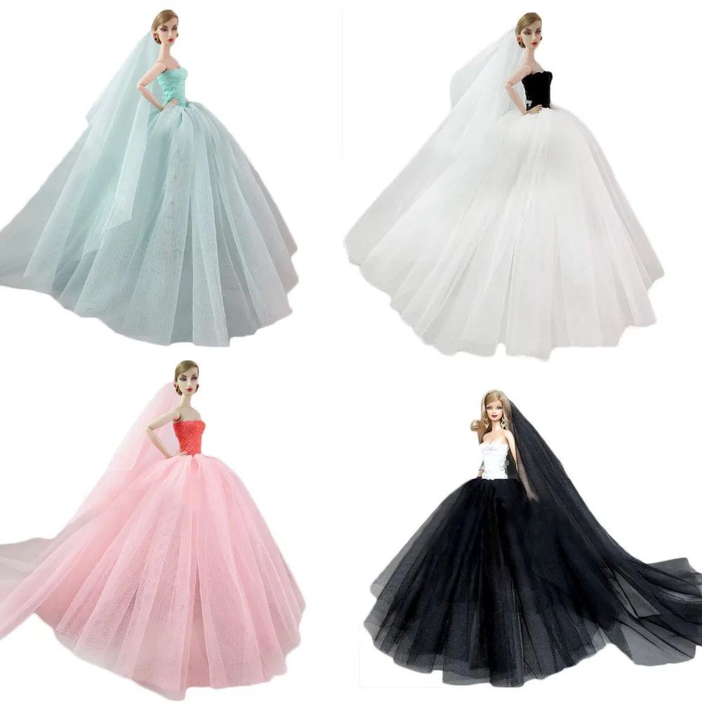 Elegant Fairy Girl Dolls Toys Wedding Princess Party Dresses Gown Outfits Clothes with Head Veil Doll for Barbie Toy Girls Gifts
Elegant Fairy Girl Dolls Toys Wedding Princess Party Dresses Gown Outfits Clothes with Head Veil Doll for Barbie Toy Girls Gifts